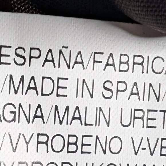 ZARA basic BLAZER jacket 97% COTTON Sz MED 1 BUTTON BROWN MADE in SPAIN ** A GEM - Picture 7 of 11